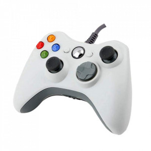Joystick Controller Gamepad, 360 controller, Xbox, Alb, FOXMAG24®