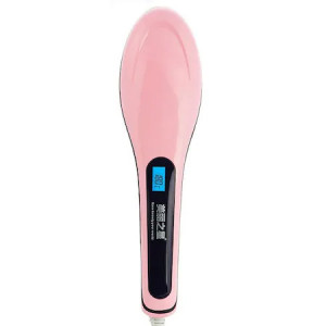 Perie FOXMAG24 de indreptat parul ceramica, cu display LCD, control temperatura, roz
