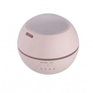 Umidificator FOXMAG24 cu ultrasunete, proiectie lumini multicolore, difuzor aroma, roz