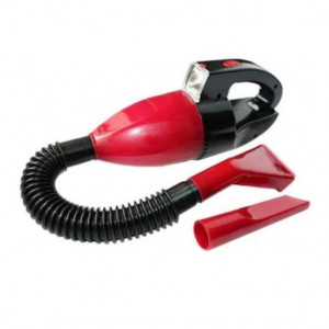 Aspirator portabil auto FOXMAG24, negru/rosu, 3 accesorii incluse