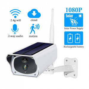 Camera de supraveghere Wifi Solara PRO Full HD FOXMAG24®, impermeabila, fara cabluri, 2MP
