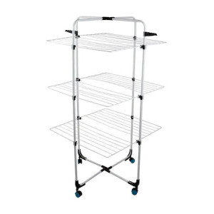 Uscator de rufe FOXMAG24, vertical, cu suport pentru umerase, suprafata de uscare 30m, mobil