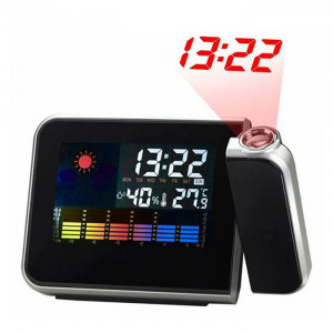 Ceas LED cu calendar FOXMAG24®, alarma, ecran color