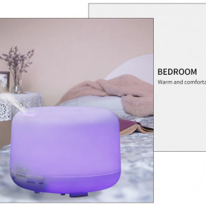 Difuzor Uleiuri Esentiale FOXMAG24®, 500 ml, Ultrasonic, Umidificator, Aromatherapy Lamp, 7 culori, Telecomanda