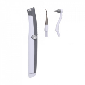 Dispozitiv de curatare dentara cu ultrasunete FOXMAG24® si lumina LED, 2 capete