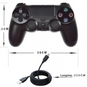 Gamepad Cu Fir DOUBLESHOCK 4 Pentru Playstation 4 Cu Vibratii, FOXMAG24