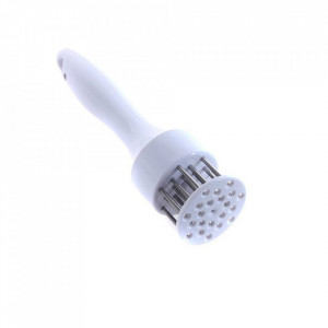 Ustensila pentru fragezit carnea, FOXMAG24®, alba, 21 de tije ascutite din inox