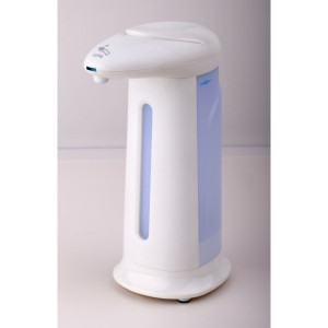 Dozator automat de sapun Lisa Alb, 400ml si indicator LED