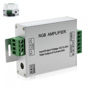 Amplificator tensiune banda led RGB ,DC 12-24V / 24A