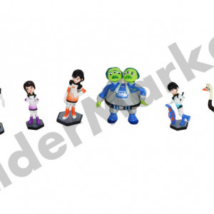 Set 6 figurine Miles - colectioneaza toate personajele !