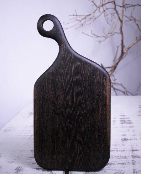 Platou servire negru pentru branzeturi 49 cm