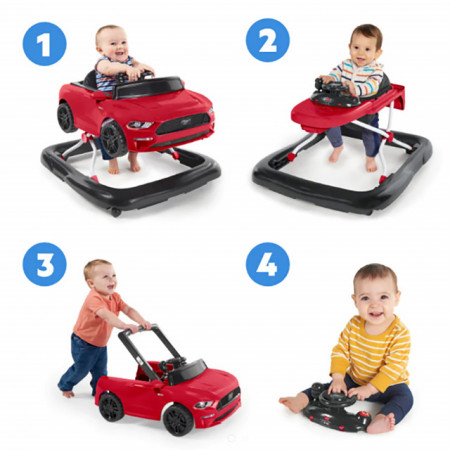 Kids II Ford dubak i guralica Mustang Red 11632