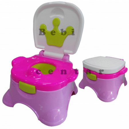 Noša za decu sa adaperom Kruna pink