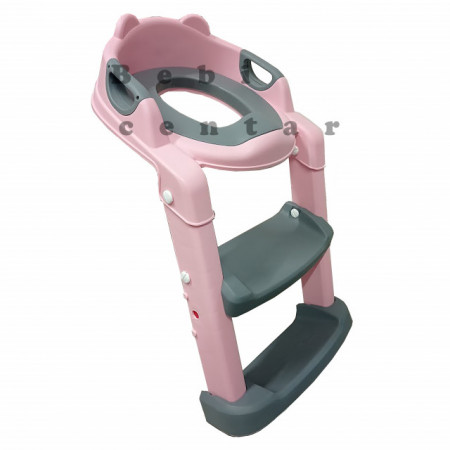 Adapter za toalet sa stepenikom Pink