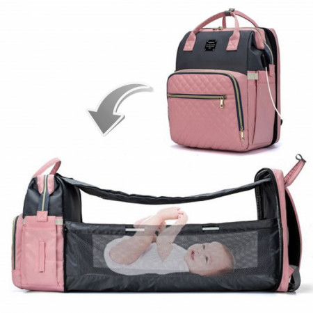 Torba za mame BBO Sport Mama Bag Pink + podloga za presvlačenje beba