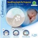 Infantino Muzička noćna lampa sa zvezdanim projektorom za krevetac Beige