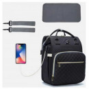 Torba za mame BBO Sport Mama Bag Crna + podloga za presvlačenje beba