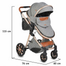 MONI Kolica za decu Alma Dark Grey