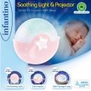 Infantino Muzička noćna lampa sa zvezdanim projektorom za krevetac Pink