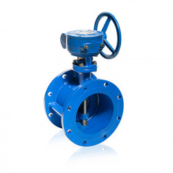 Robinet Clapa Fluture Dublu Excentric Cu Flanse Corp Sudat Din Otel Pn10-16 Dn200 - Dn 1200