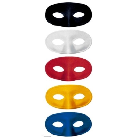 Masca de ochi pentru copii 5 culori Widmann - set 5 bucati