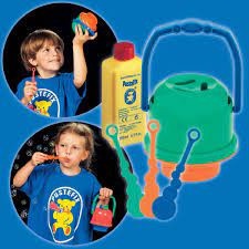 Jucarie baloane de sapun Galetusa din care nu se varsa solutia cu 3 inele si 250ml solutie Pustefix