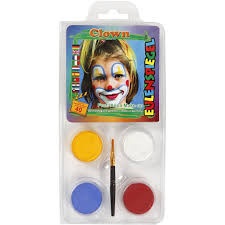 Culori pictura pe fata Eulenspiegel clovn 4 culori - Face Painting