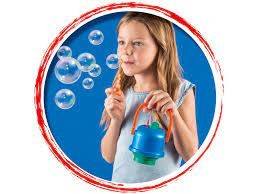 Jucarie baloane de sapun Galetusa din care nu se varsa solutia cu 3 inele si 250ml solutie Pustefix