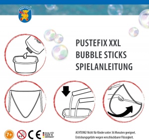 Set baloane de sapun Pustefix - XXL-Bubbles, cu solutie baloane 1000 ml