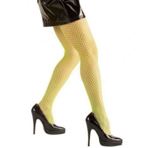ciorapi plasa verde deschis neon - accesoriu petrecere