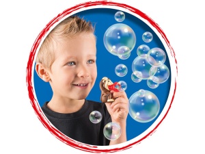 Set baloane de sapun Pustefix - Mini Bubbelix- 5 figurine animale din jungla