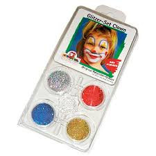 Culori glitter pictura pe fata Eulenspiegel clown 4 culori - sclipici Face Painting