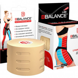 Кинезио тейп лента BB LYMPH TAPE ™ 5 см × 5 м телесен (Южна Корея)