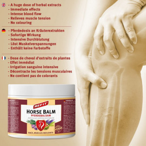 Конски Балсам REFIT Horse Balm 80 ml Roll-On при много силна болка с незабавен и дълготраен ефект от световноизвестния Karlsbad Spa Natural
