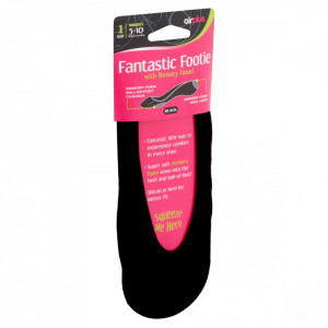 Дълбоко изрязани чорапи за обувки FANTASTIC FOOTIES Airplus, черни