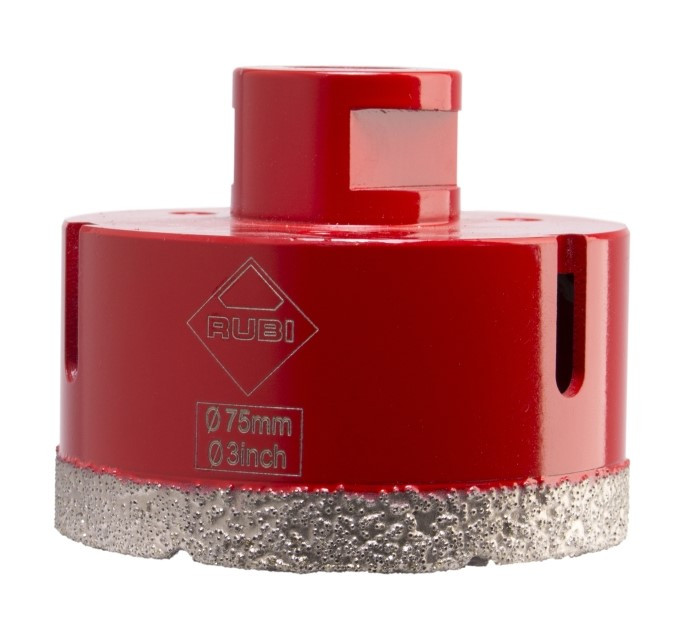 Carota diamantata pt. portelan, placi ceramice drygres 75mm - rubi-5992
