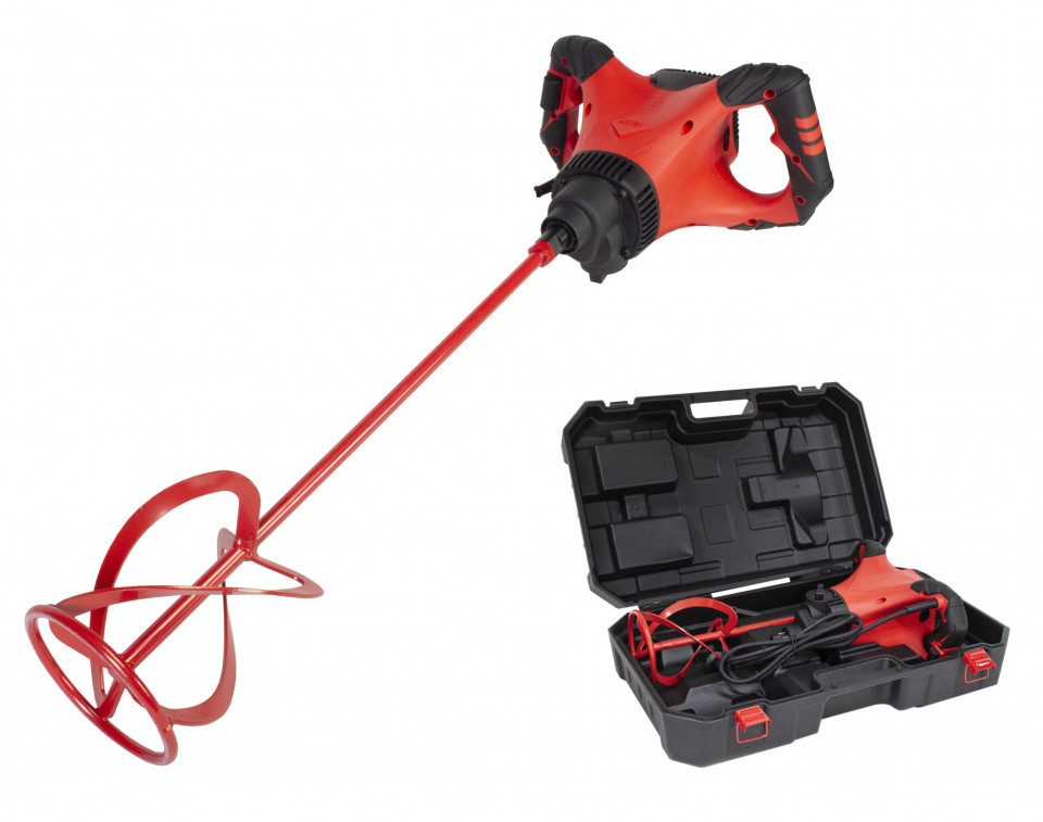 Mixer / amestecator pt. adezivi / mortar 1800w, profesional, rubimix-9 supertorque 230v 50-60 hz. cu valiza de transport - rubi-26974