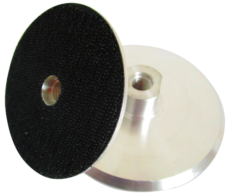 Suport rigid pt. dischete / paduri diamantate cu velcro 100m - prindere m14 - dxdh.23007.100.u-alu
