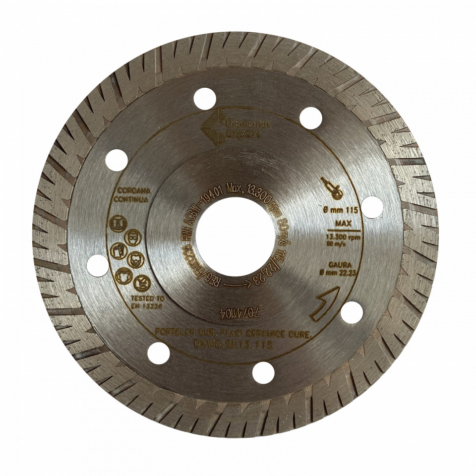Disc diamantatexpert pt. portelan dur, placi ceramice dure 115x22.2 (mm) ultra premium - dxwd.sk13.115