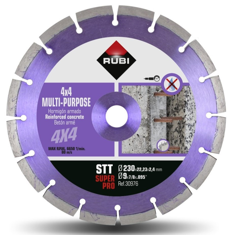 Disc diamantat multi-uz 230mm, stt 230 superpro - rubi-30976