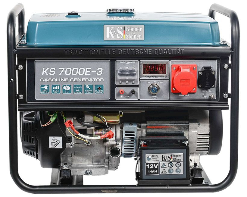 Generator de curent 5.5 kw benzina pro - konner & sohnen - ks-7000e-3