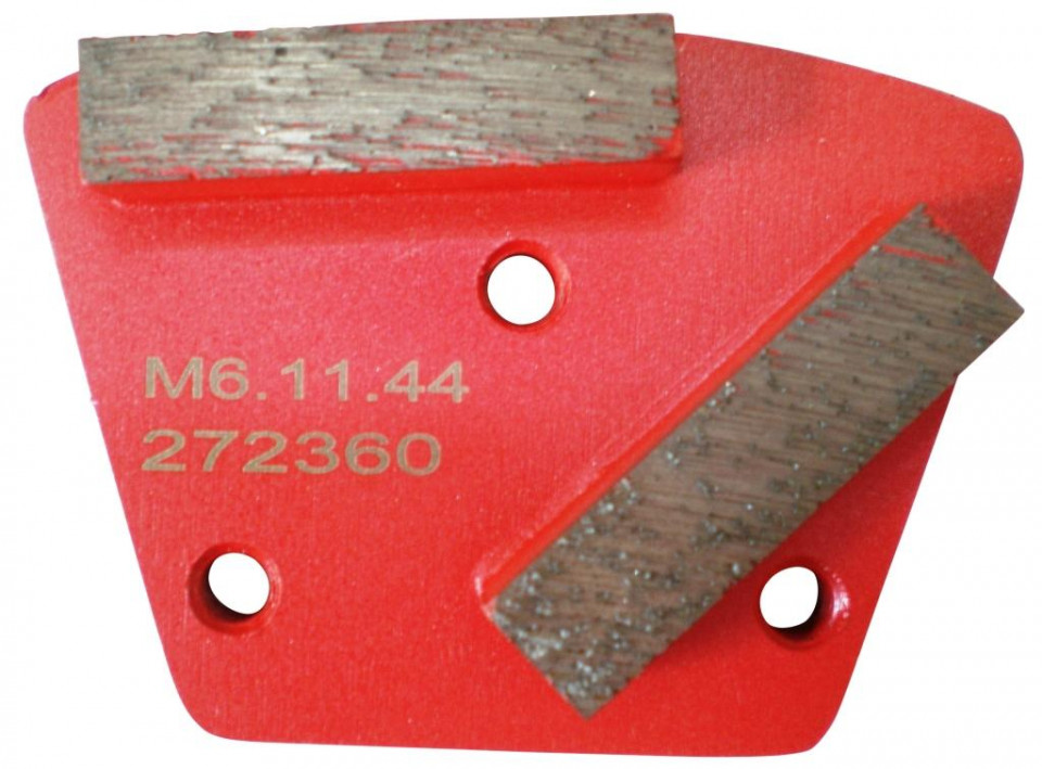 Placa cu segmenti diamantati pt. slefuire pardoseli - segment mediu (rosu) - # 150 - prindere m6 - dxdh.8506.11.46