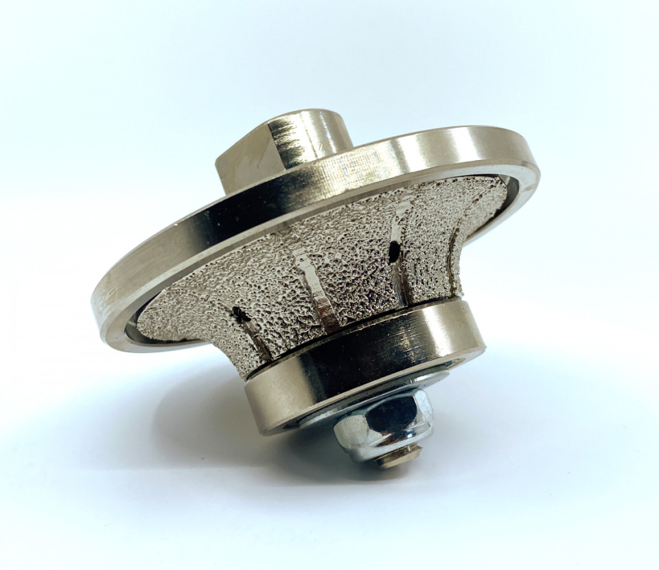 Freza diamantata semi-baston raza 15mm pt. marmura, granit si gresie - dxdy.fgm.d75r15h20