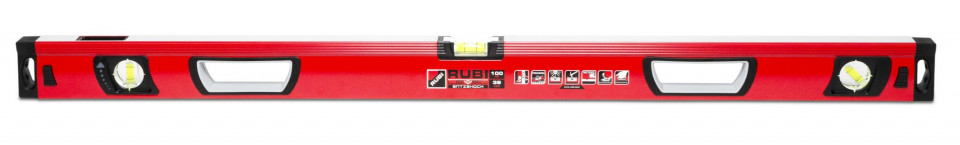 Boloboc (nivela cu bula) RUBILEVEL ANTISHOCK 100, 100cm - RUBI-76934