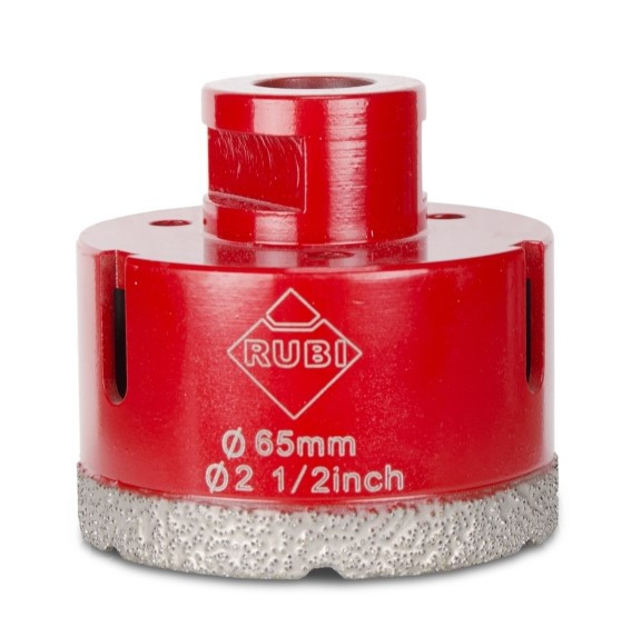 Carota diamantata pt. portelan, placi ceramice drygres 65mm - rubi-4916