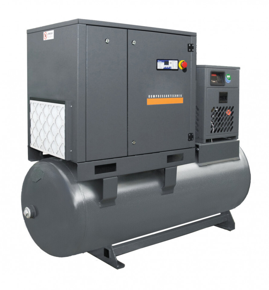 Compresor cu surub 5,5kw , 850 l/min - rezervor 500 litri - wlt-5.5/500-p-combo