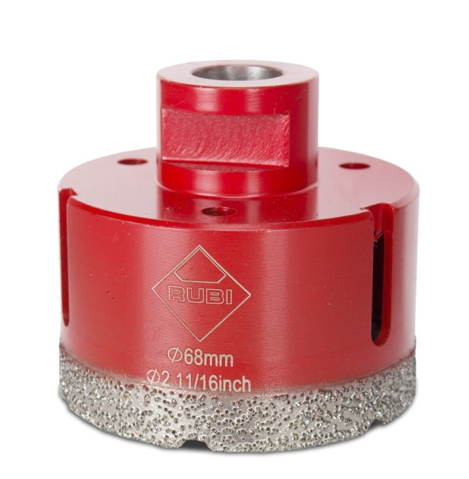 Carota diamantata pt. portelan, placi ceramice drygres 68mm - rubi-4917