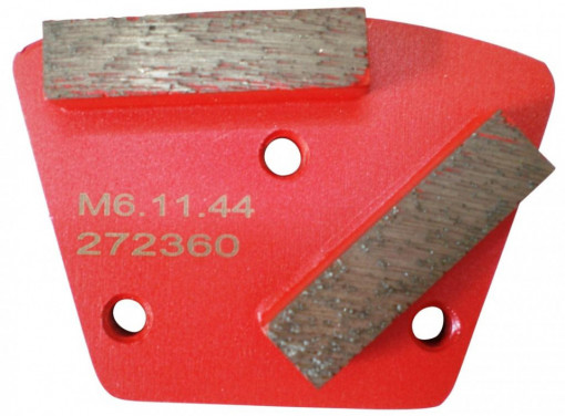 Placa cu segmenti diamantati pt. slefuire pardoseli - segment mediu (rosu) - # 150 - prindere M6 - DXDH.8506.11.46
