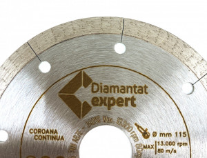 Disc DiamantatExpert pt. Portelan dur, ceramica dura - Ultra Long Life 125x22.2 (mm) Ultra Premium - DXWD.QNBT.125