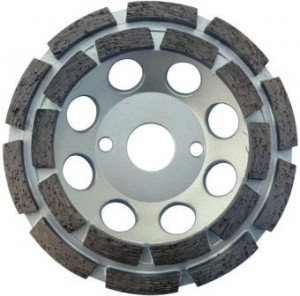 Cupa diamantata, rand dublu diamant - Beton/Abrazive 180mm Profesional Standard - DXDH.4407.180